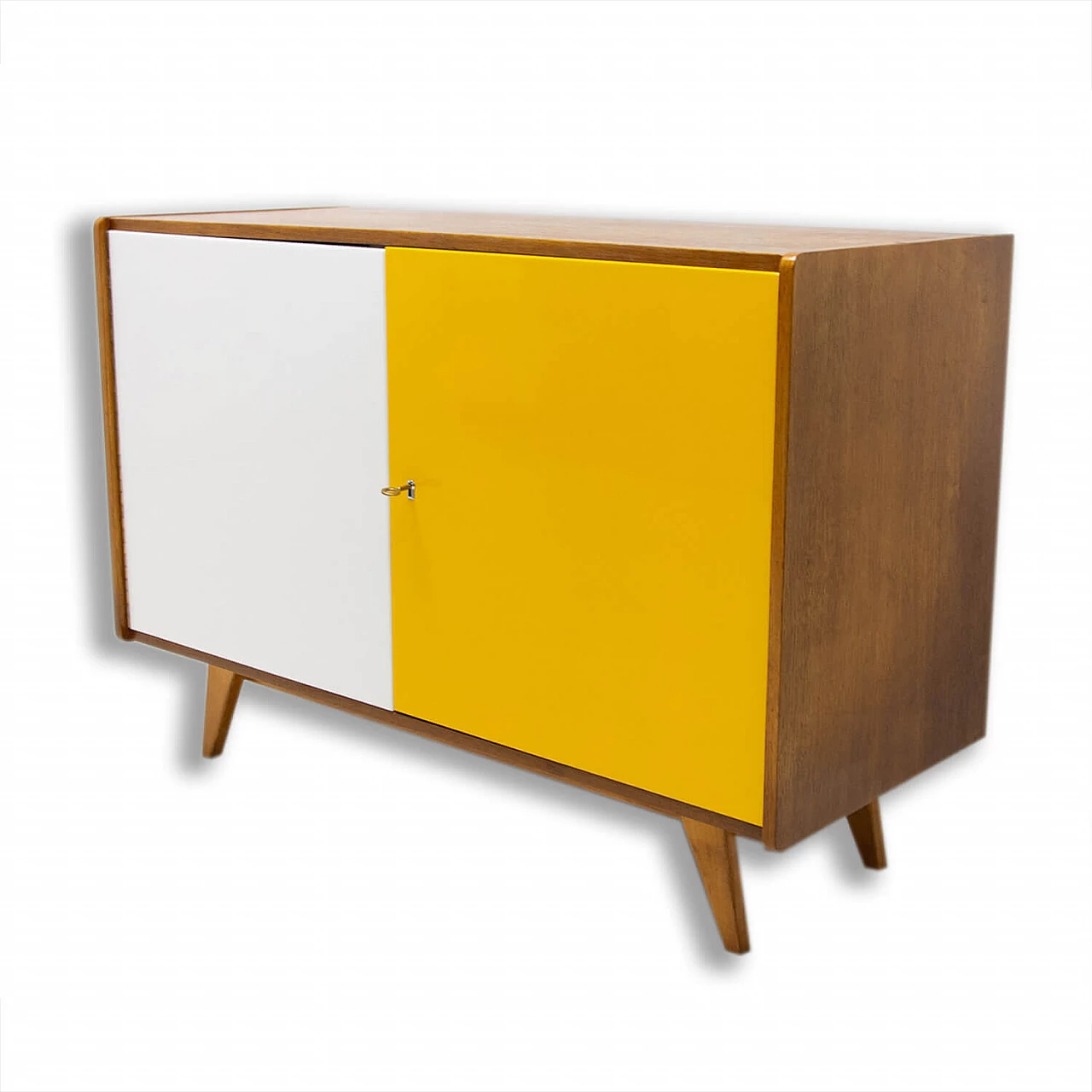 Beech sideboard U-450 by Jiří Jiroutek, 1960s 1