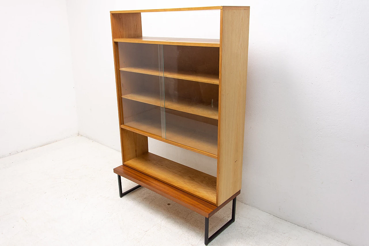 Mahogany bookcase with glass top, 1970s 3