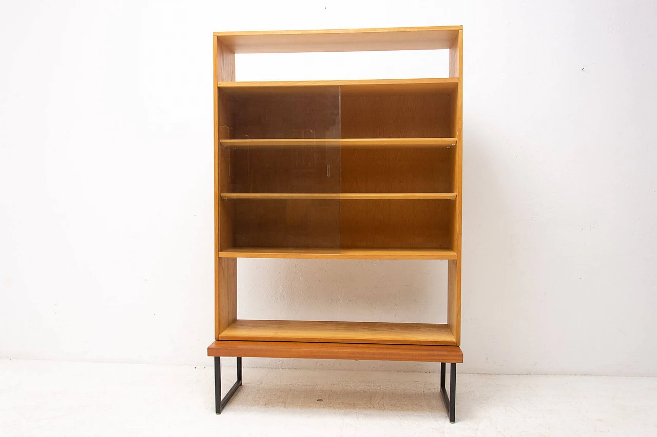 Mahogany bookcase with glass top, 1970s 5