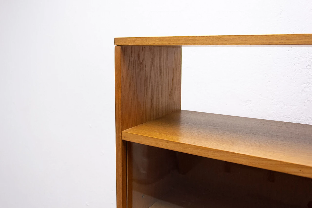 Libreria in mogano e parte superiore in vetro, anni '70 7