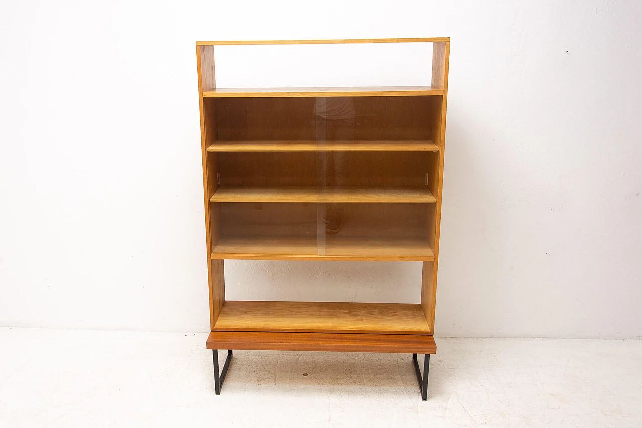 Mahogany bookcase with glass top, 1970s 14