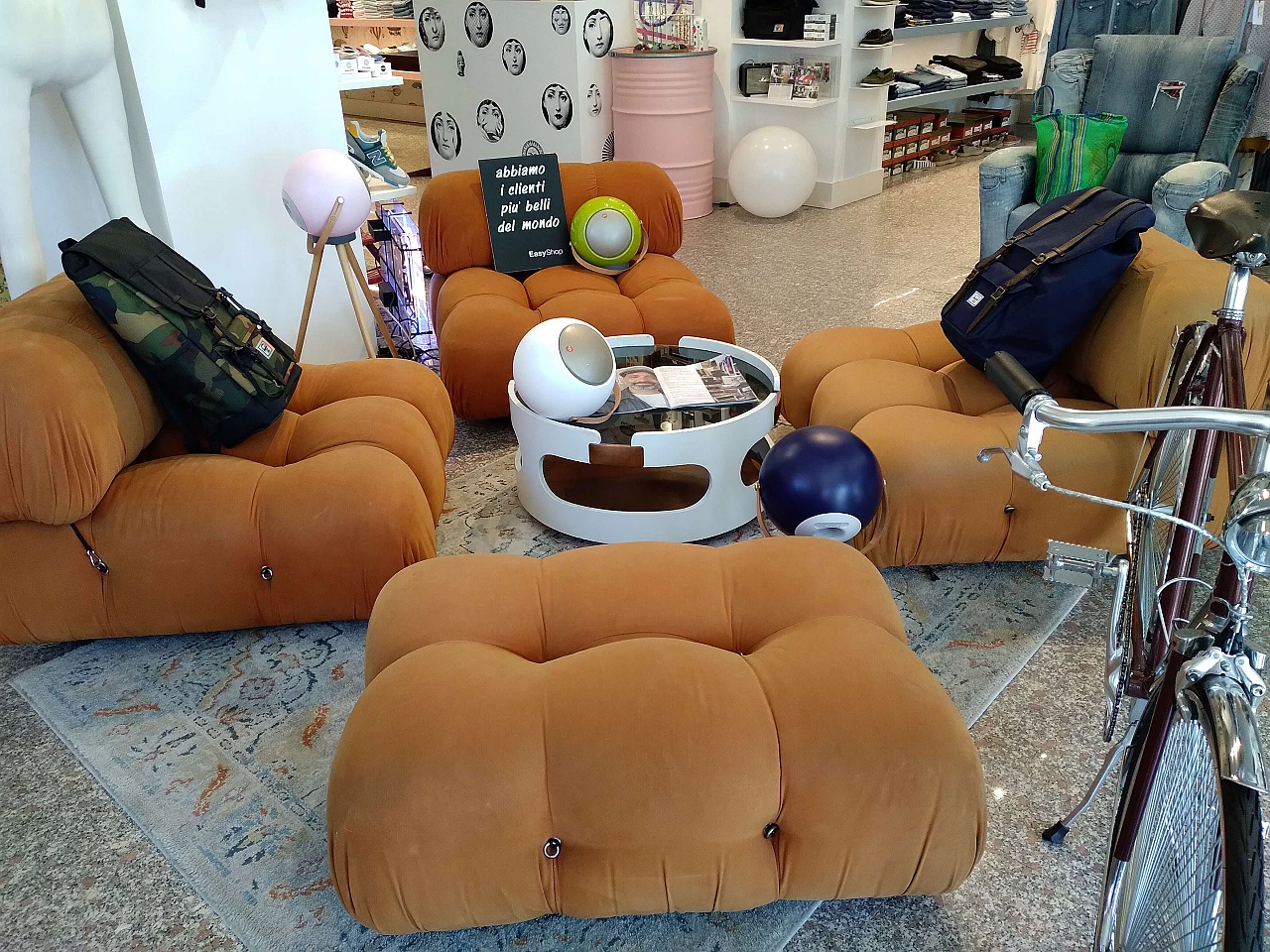 'Camaleonda' di Mario Bellini from  C&B, anni '70 modular Sofa 5 sedute 9