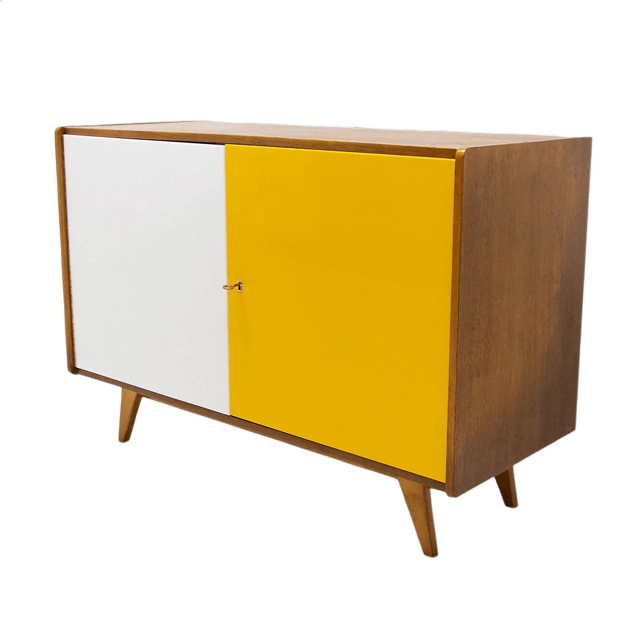 Beech sideboard U-450 by Jiří Jiroutek, 1960s 20