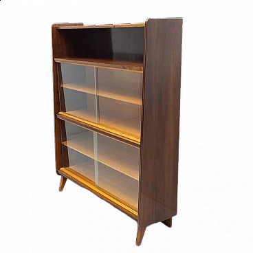 Libreria in noce di František Jirák per Jitona, anni '60