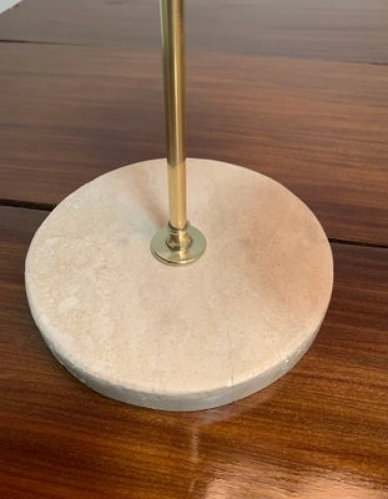 Lampada da tavolo con base in marmo, anni '40 5