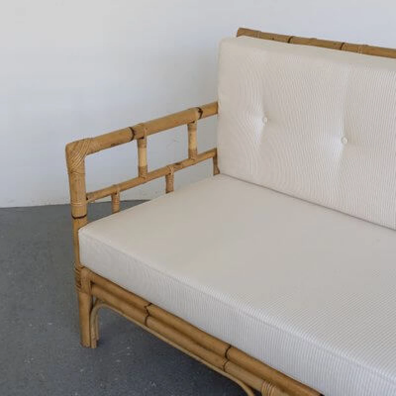 Bamboo sofa, 1970s 5