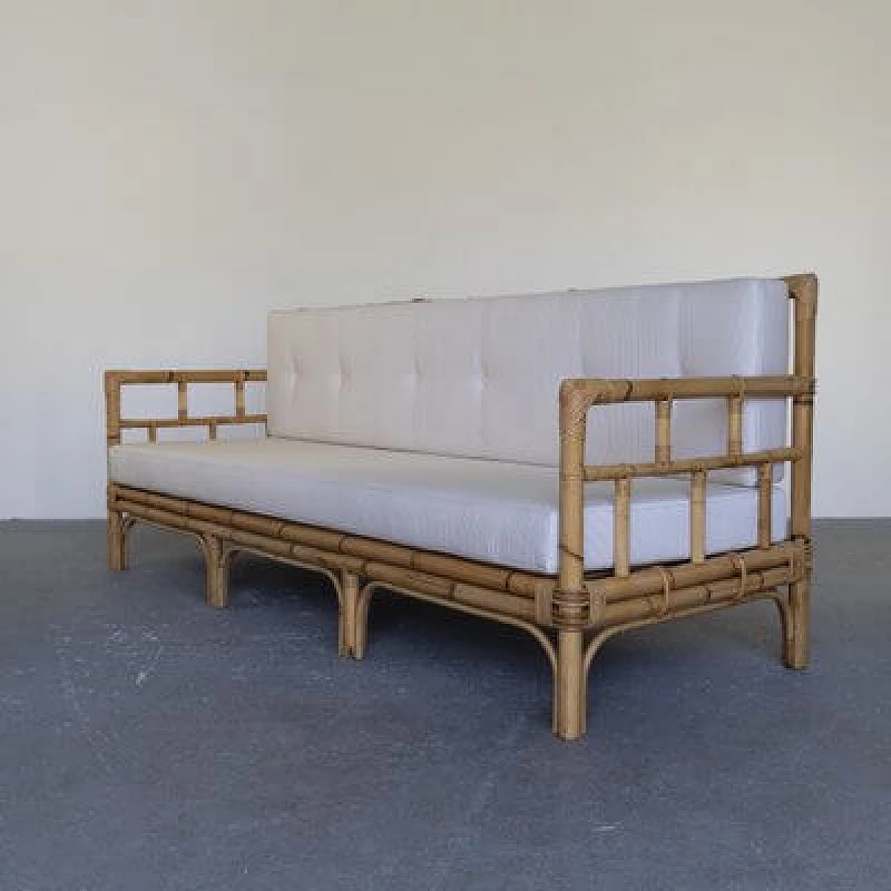 Bamboo sofa, 1970s 8