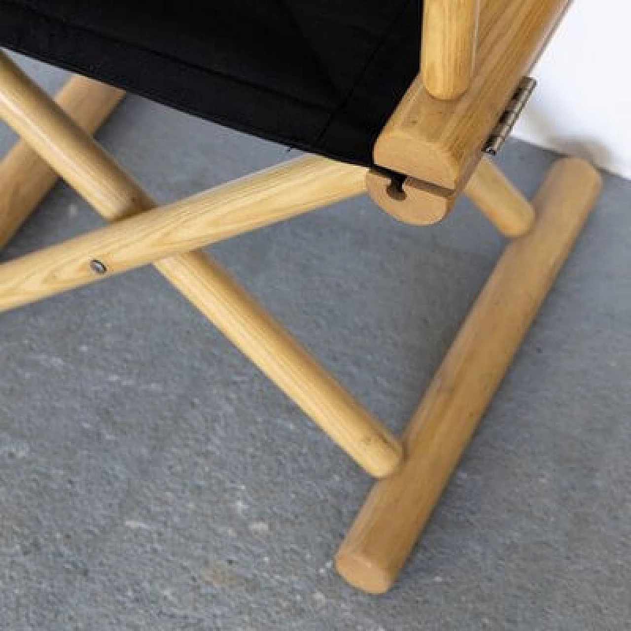 4 Ash and fabric chairs, 1970s 7