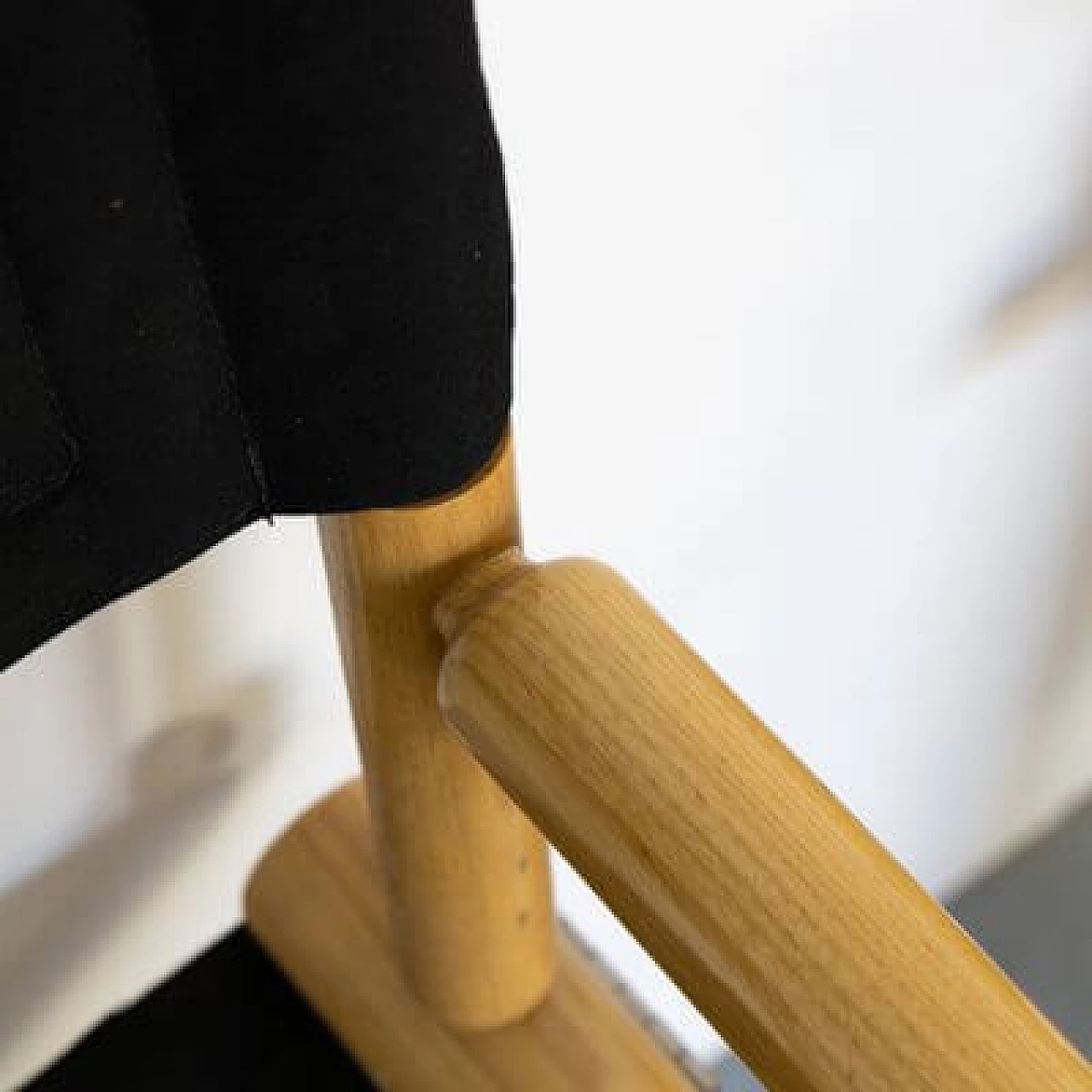 4 Ash and fabric chairs, 1970s 9