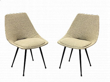 Pair of Medea model 104 chairs by Nobili for F.lli Tagliabue, 1950s