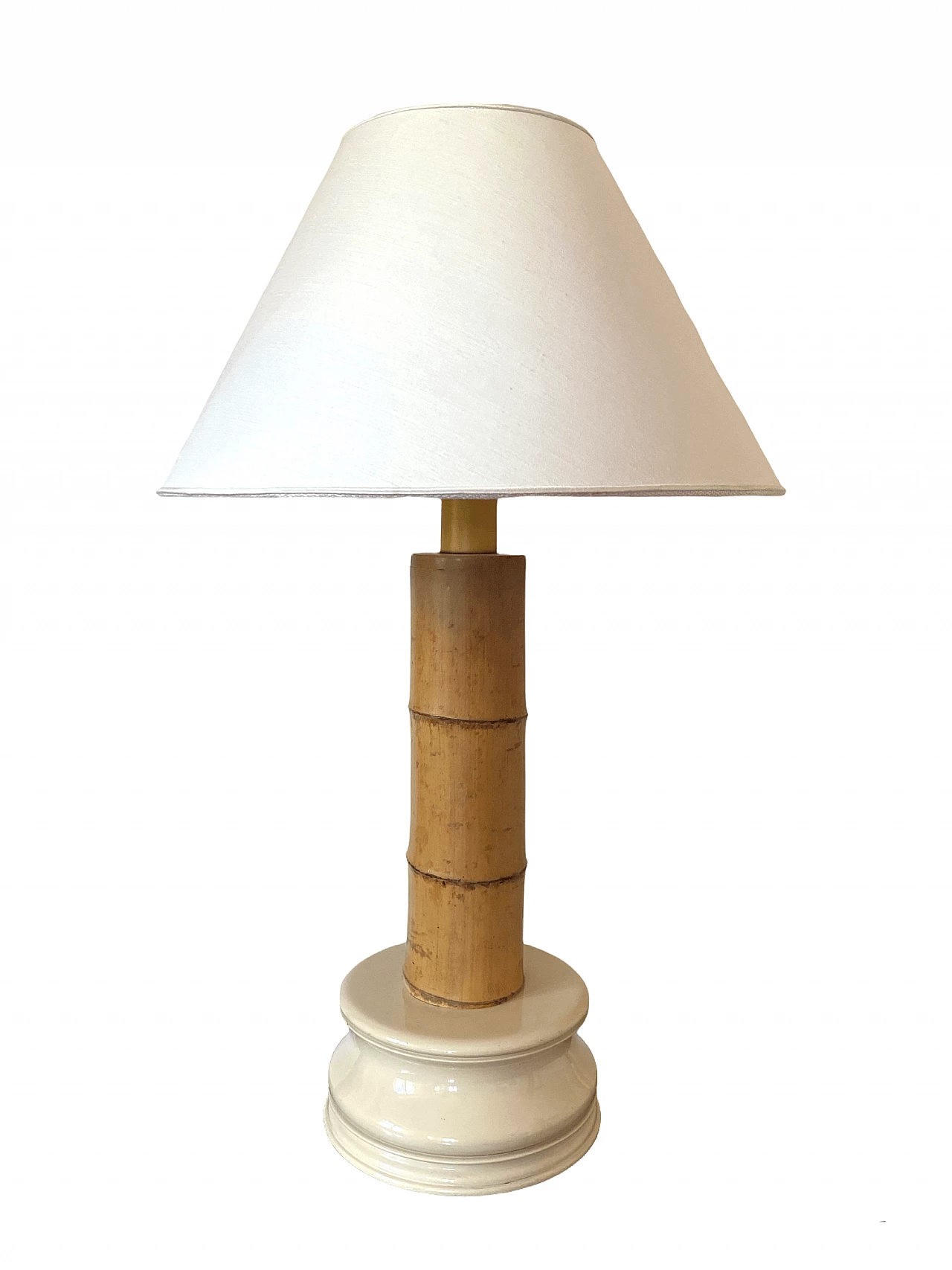 RCM 1867 Ravarini Castoldi bamboo table lamp, 1970s 6