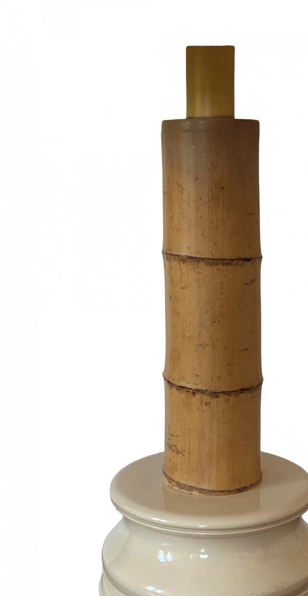 RCM 1867 Ravarini Castoldi bamboo table lamp, 1970s 9