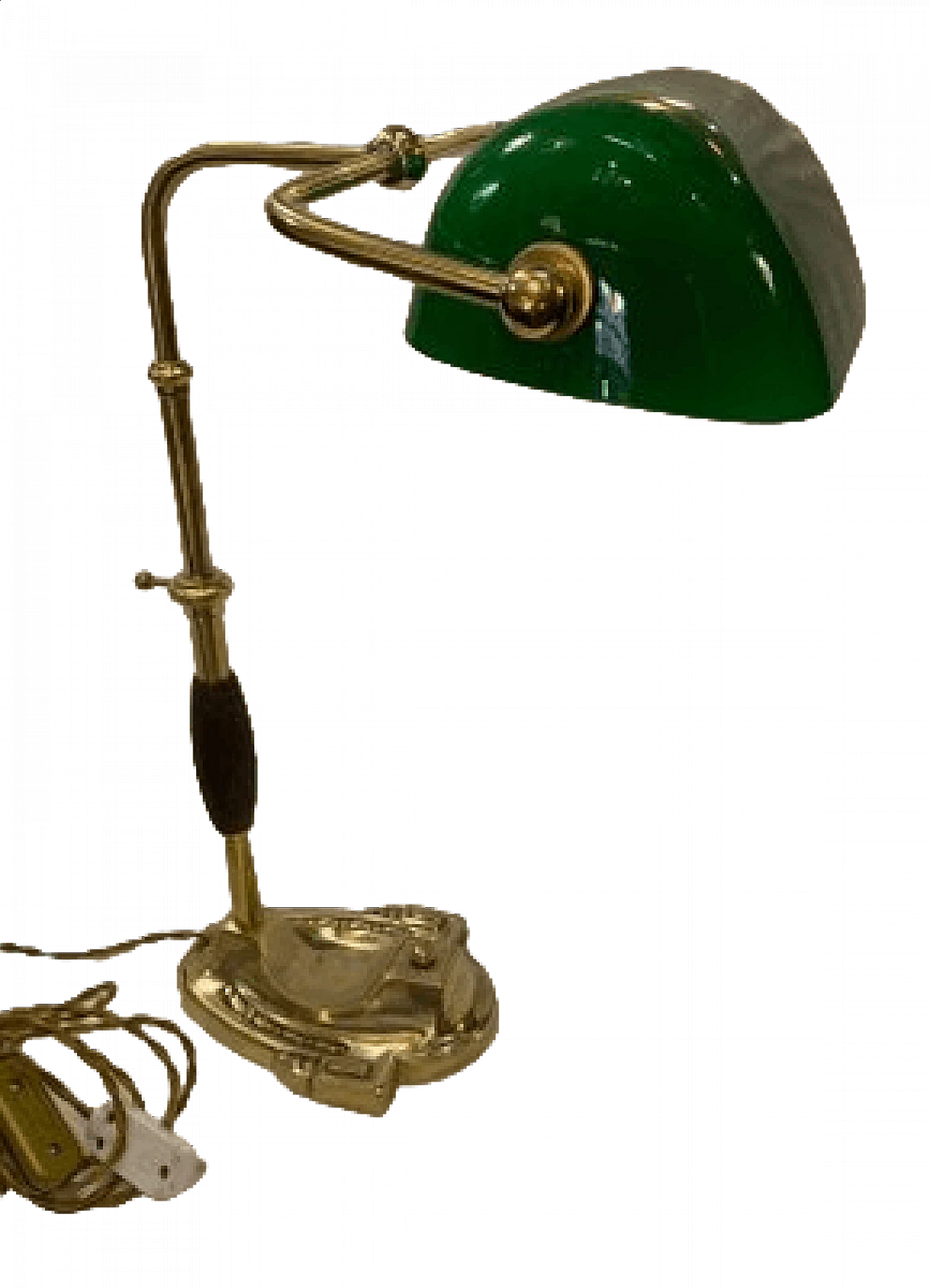 Churchill brass and bronze table lamp, 1920s 7