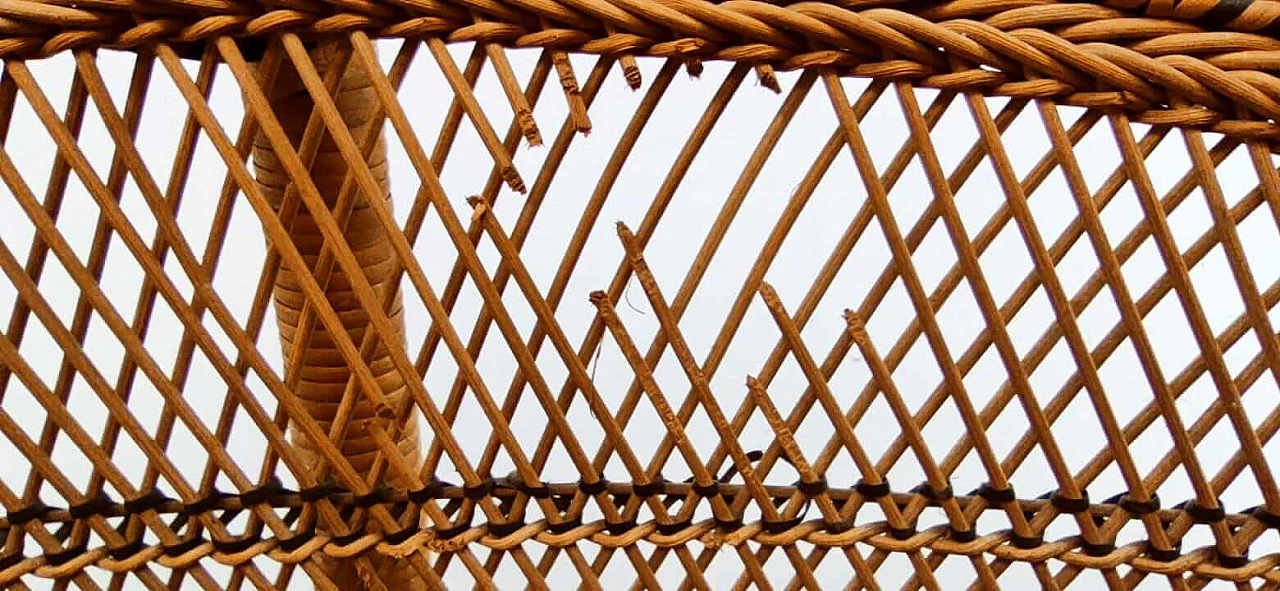 Poltrona in vimini Emmanuelle, anni '70 3