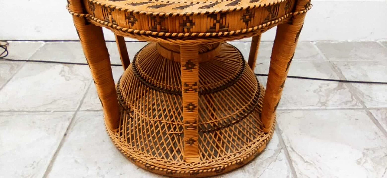 Poltrona in vimini Emmanuelle, anni '70 5