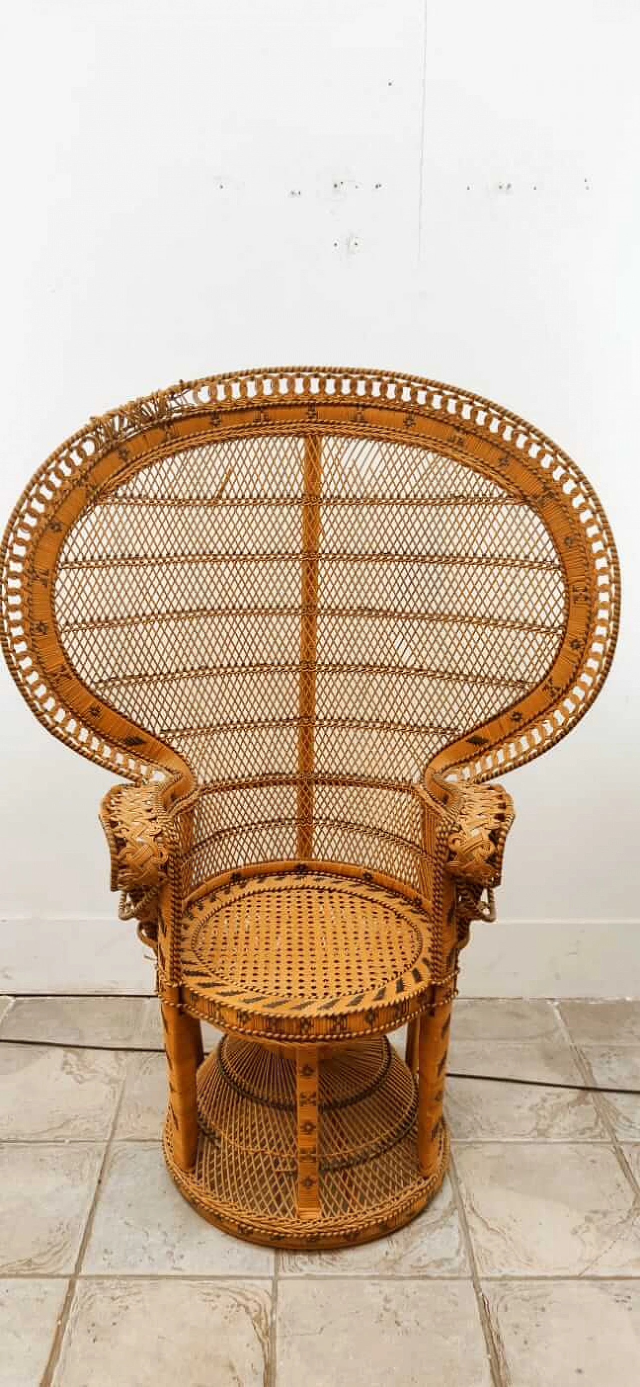 Poltrona in vimini Emmanuelle, anni '70 8