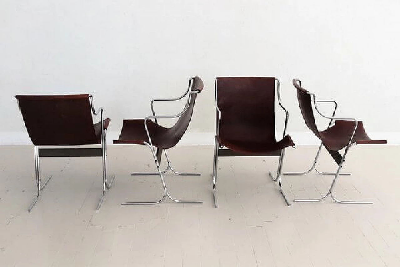 4 Armchairs by Ross Littell for ICF De Padova, 1960s 7