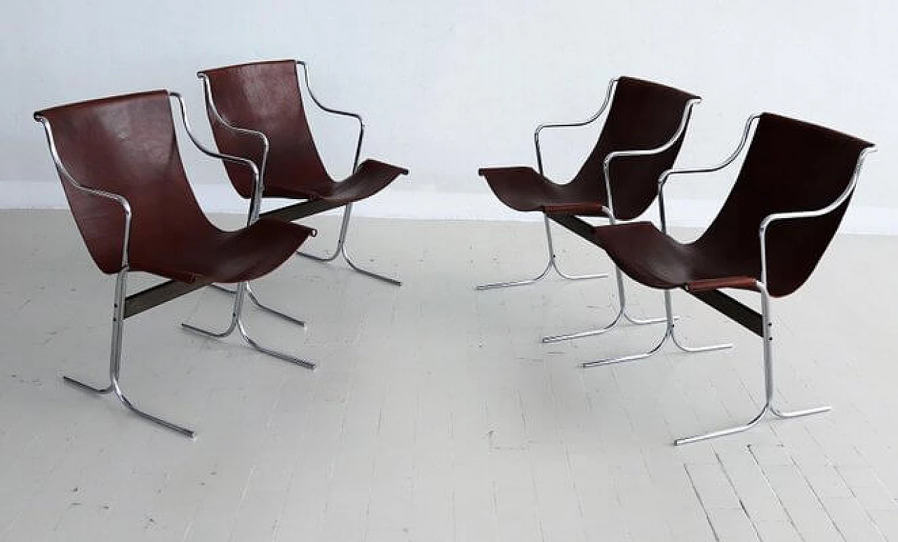 4 Armchairs by Ross Littell for ICF De Padova, 1960s 19