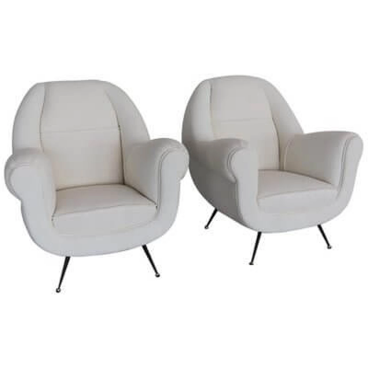 Pair of armchairs attributed to Gigi Radice, 1960s 1