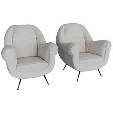 Pair of armchairs attributed to Gigi Radice, 1960s