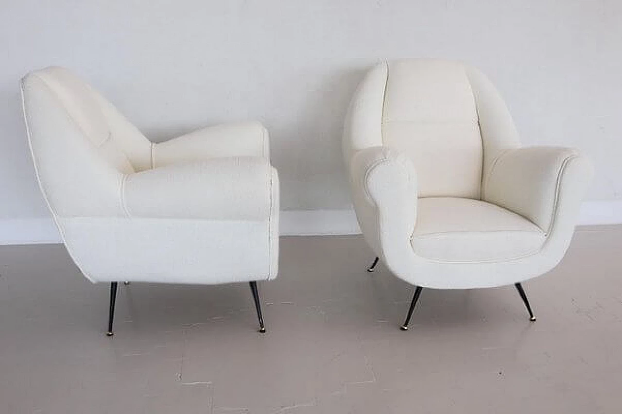 Pair of armchairs attributed to Gigi Radice, 1960s 13