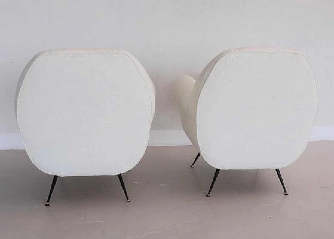 Pair of armchairs attributed to Gigi Radice, 1960s 14
