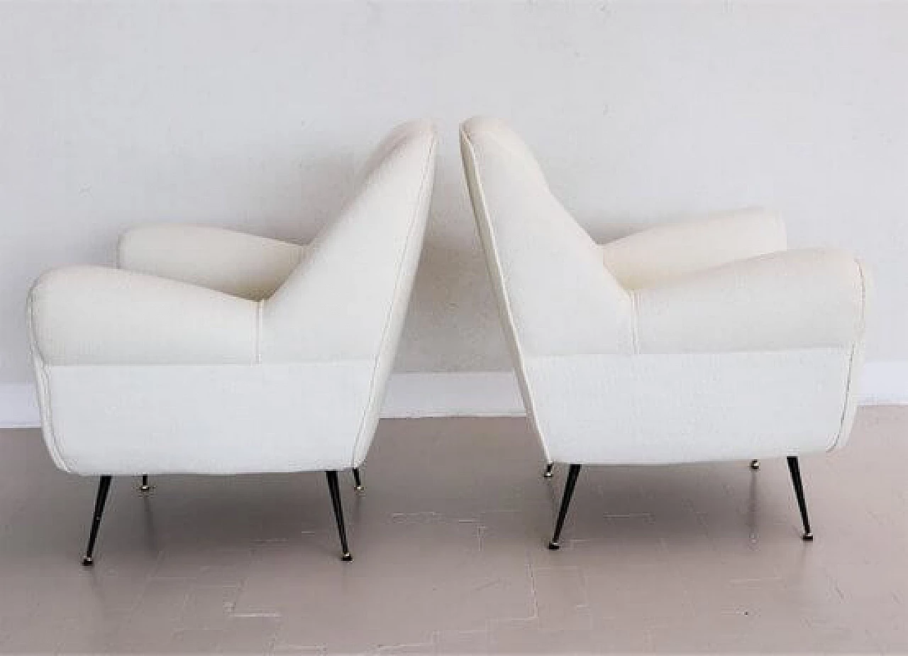 Pair of armchairs attributed to Gigi Radice, 1960s 15