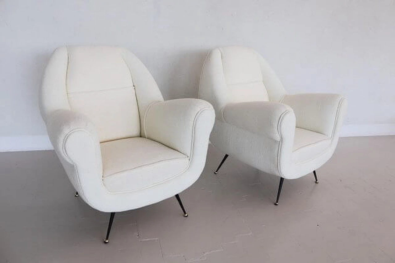 Pair of armchairs attributed to Gigi Radice, 1960s 18