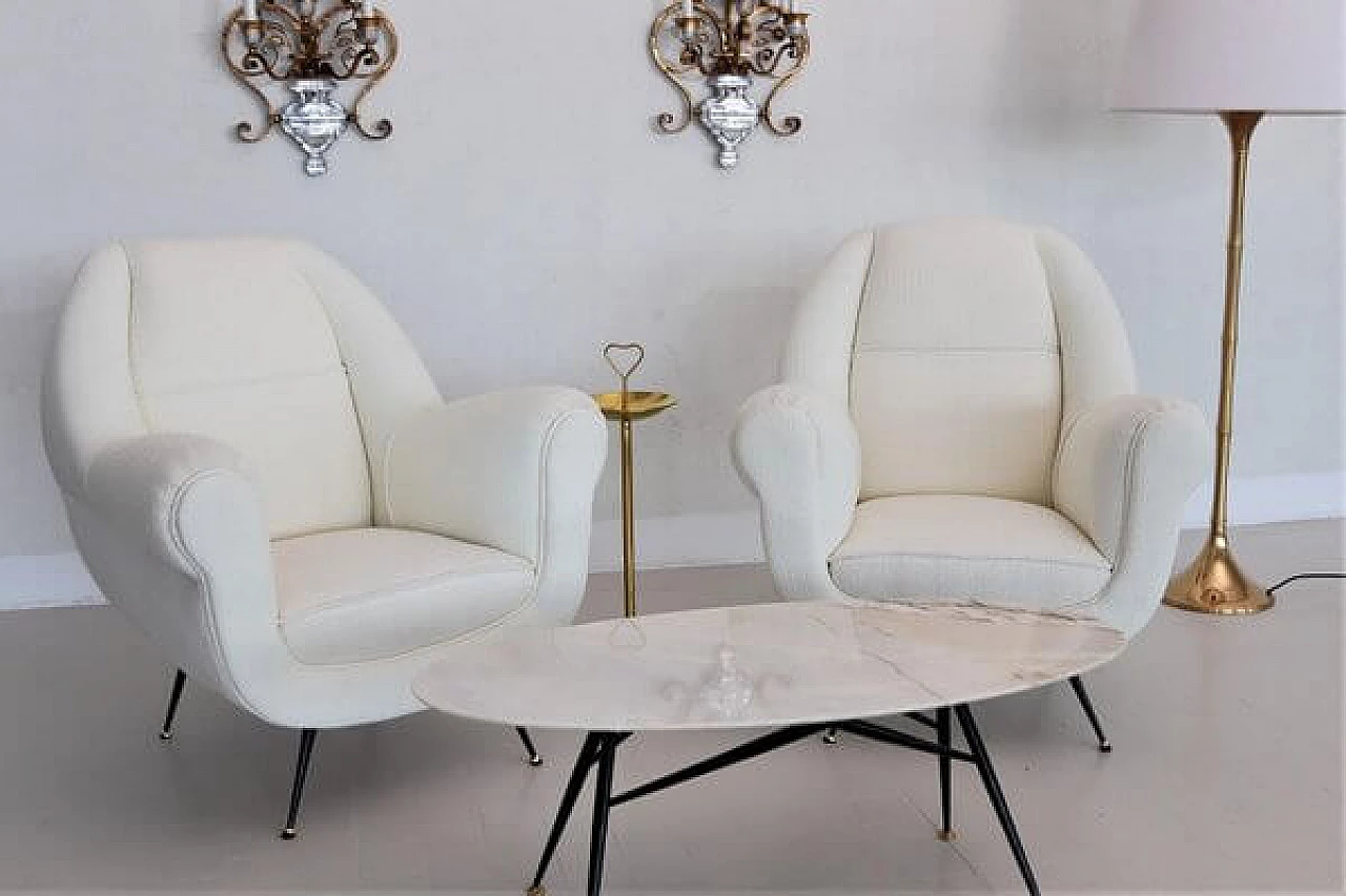 Pair of armchairs attributed to Gigi Radice, 1960s 19
