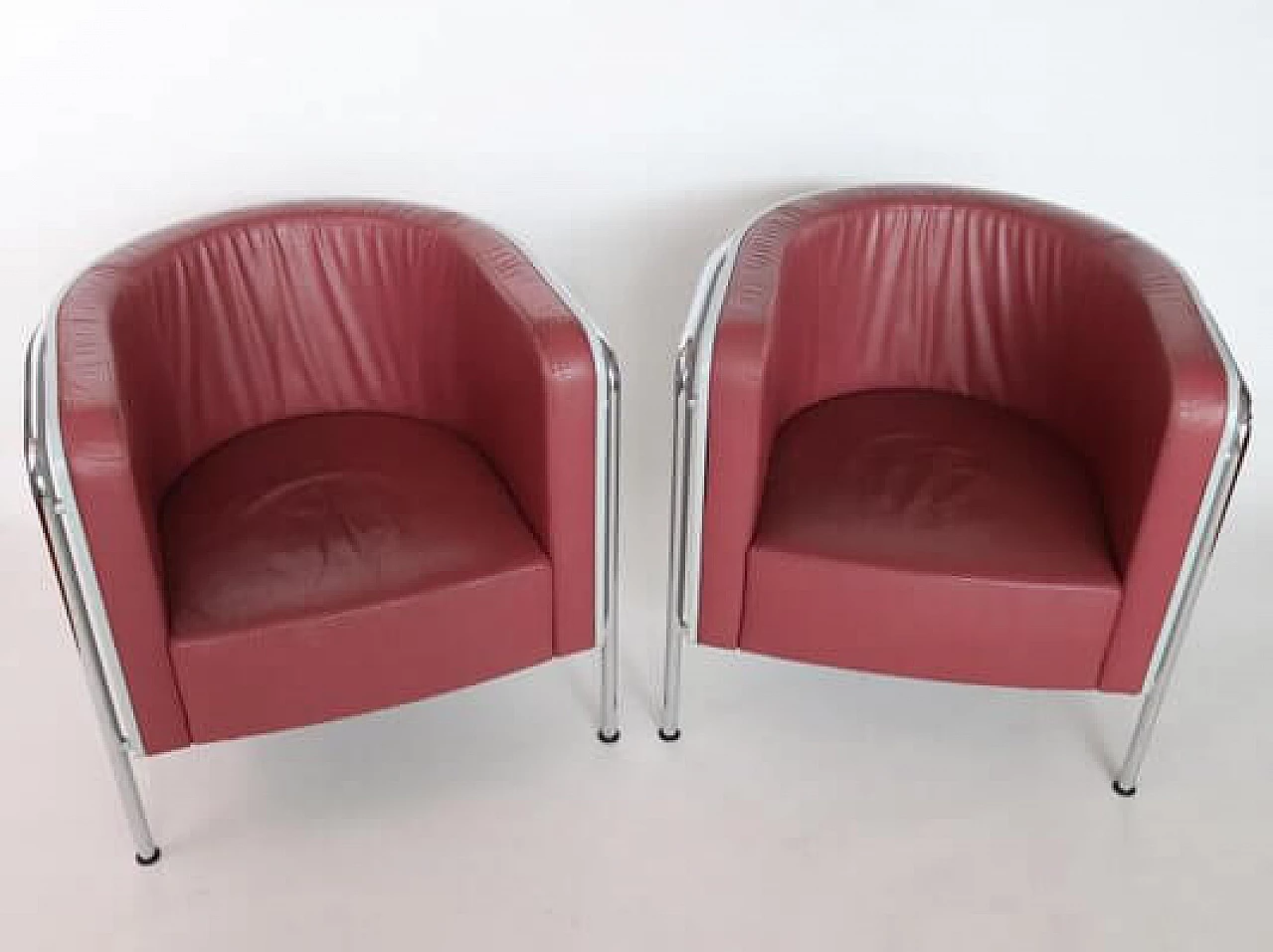 Pair of bentwood and leather armchairs by Zschocke for Thonet, 1990s 16