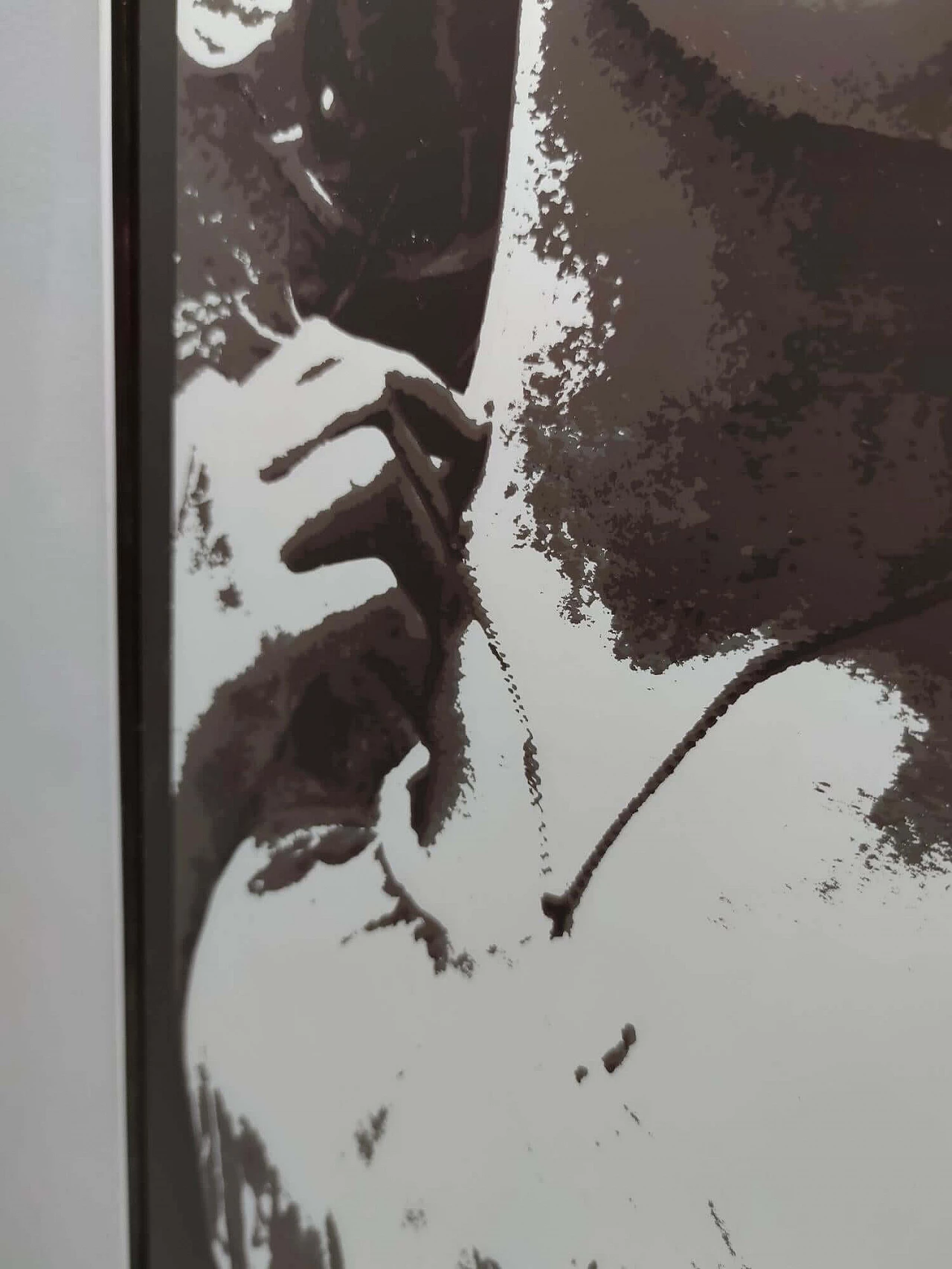 Serigraph on mirror with photo of David Hamilton, 1970s 3