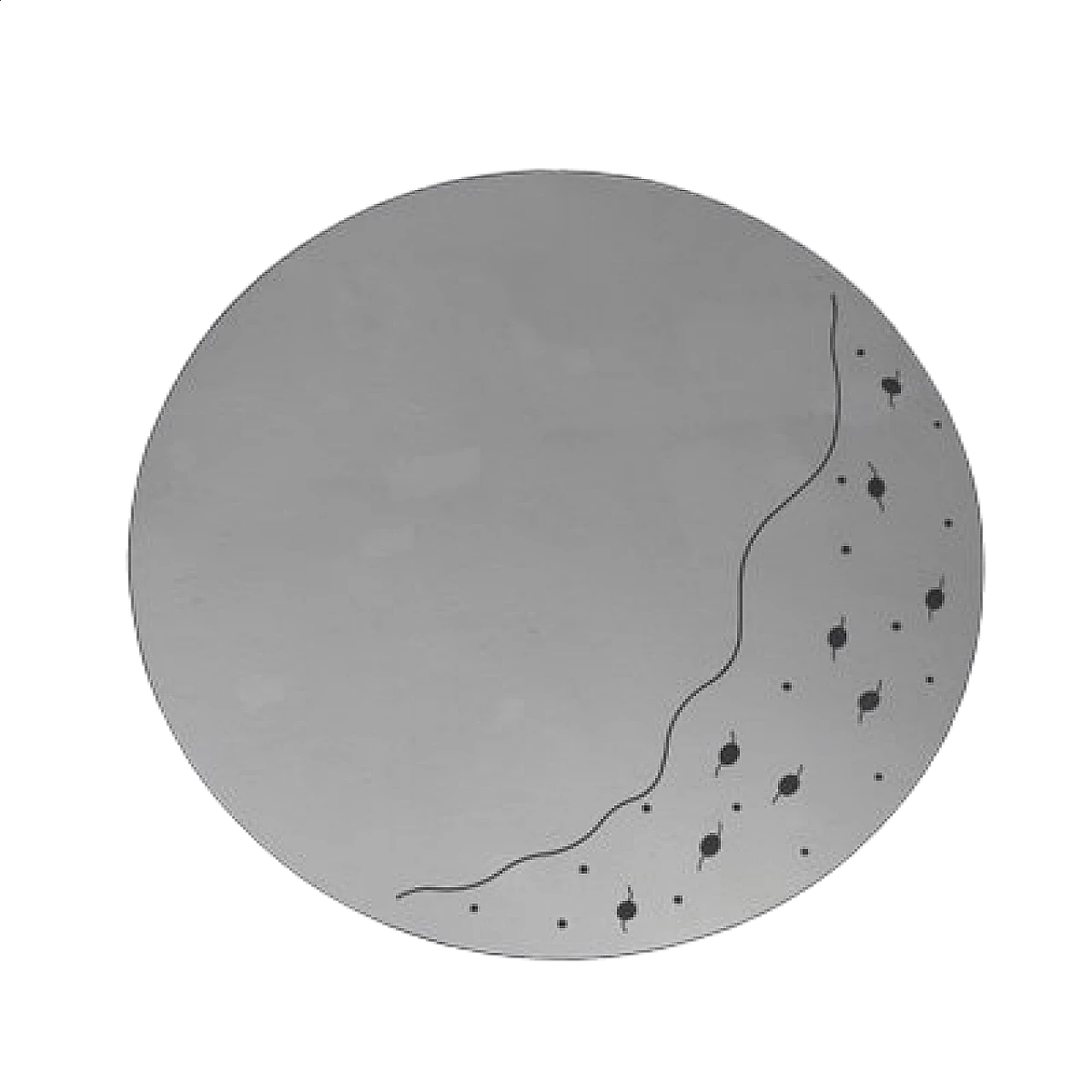 Specchio Pleiadi di Cristal Art, anni '70 8