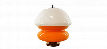 Orange and white table lamp, 1970s