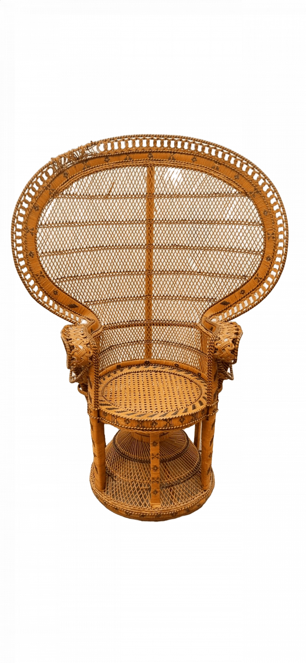 Poltrona in vimini Emmanuelle, anni '70 20