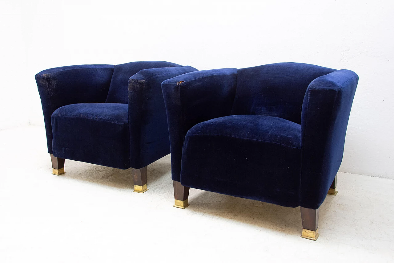 Coppia di poltrone Art Nouveau, inizio '900 4