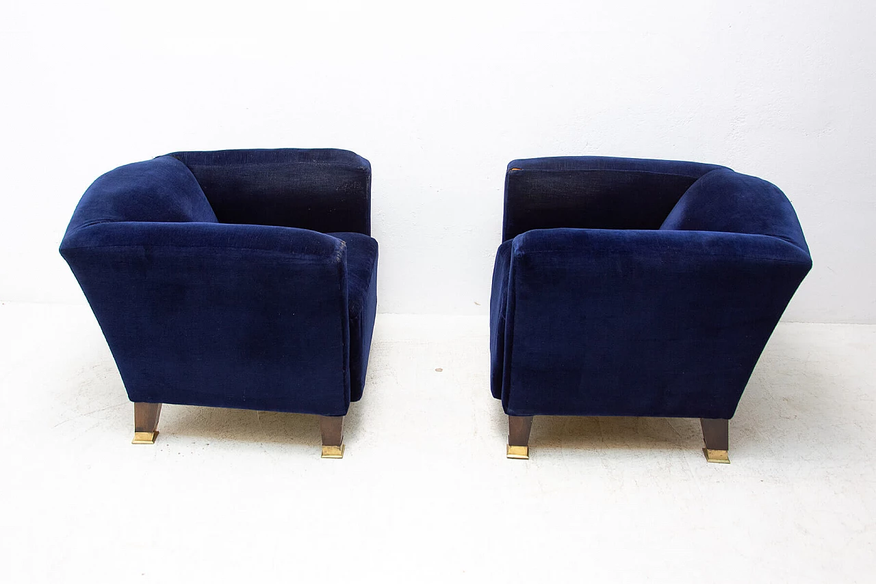 Coppia di poltrone Art Nouveau, inizio '900 8