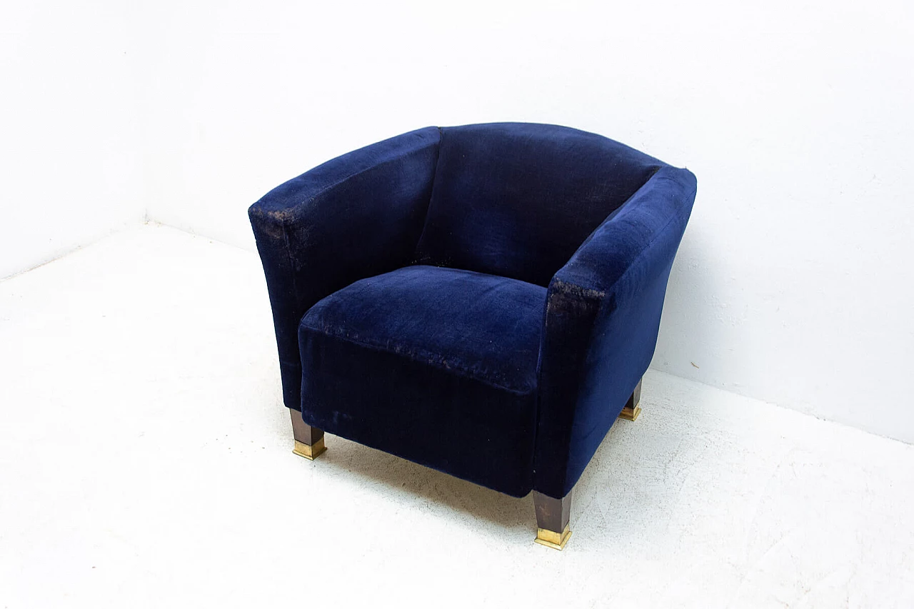 Coppia di poltrone Art Nouveau, inizio '900 11