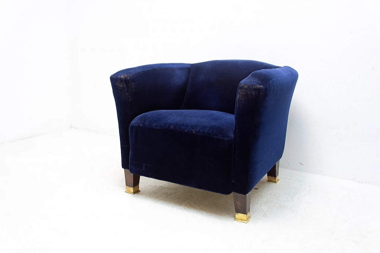 Coppia di poltrone Art Nouveau, inizio '900 12