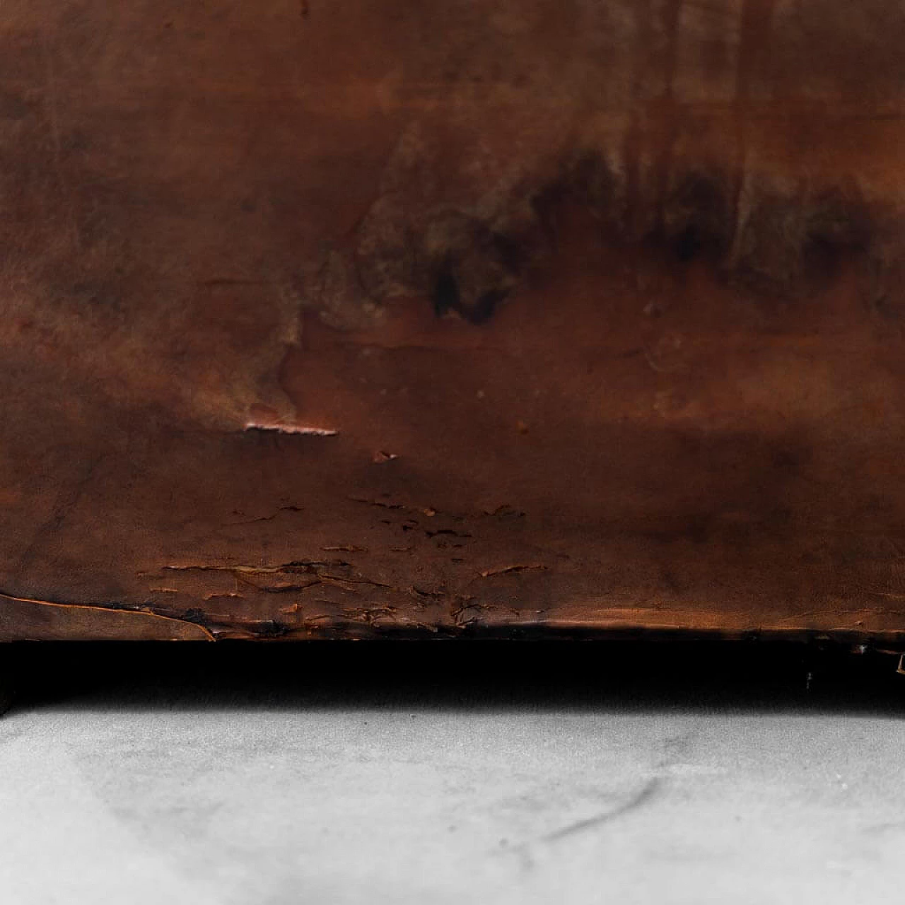 French Club armchair in leather and velvet, 1940s 13