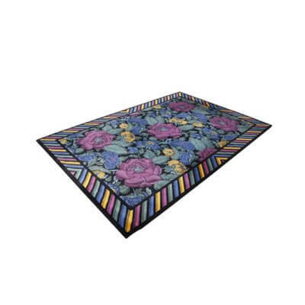 Floral Rug by Missoni for T&J Vestor Italia, 1980s 1