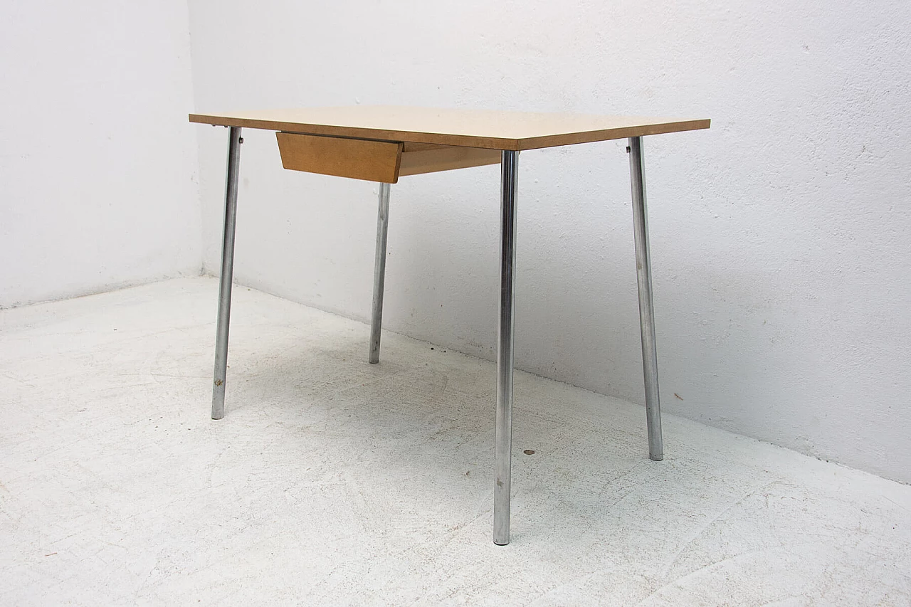 Desk with Formica top and chrome-plated feet, 1960s 2