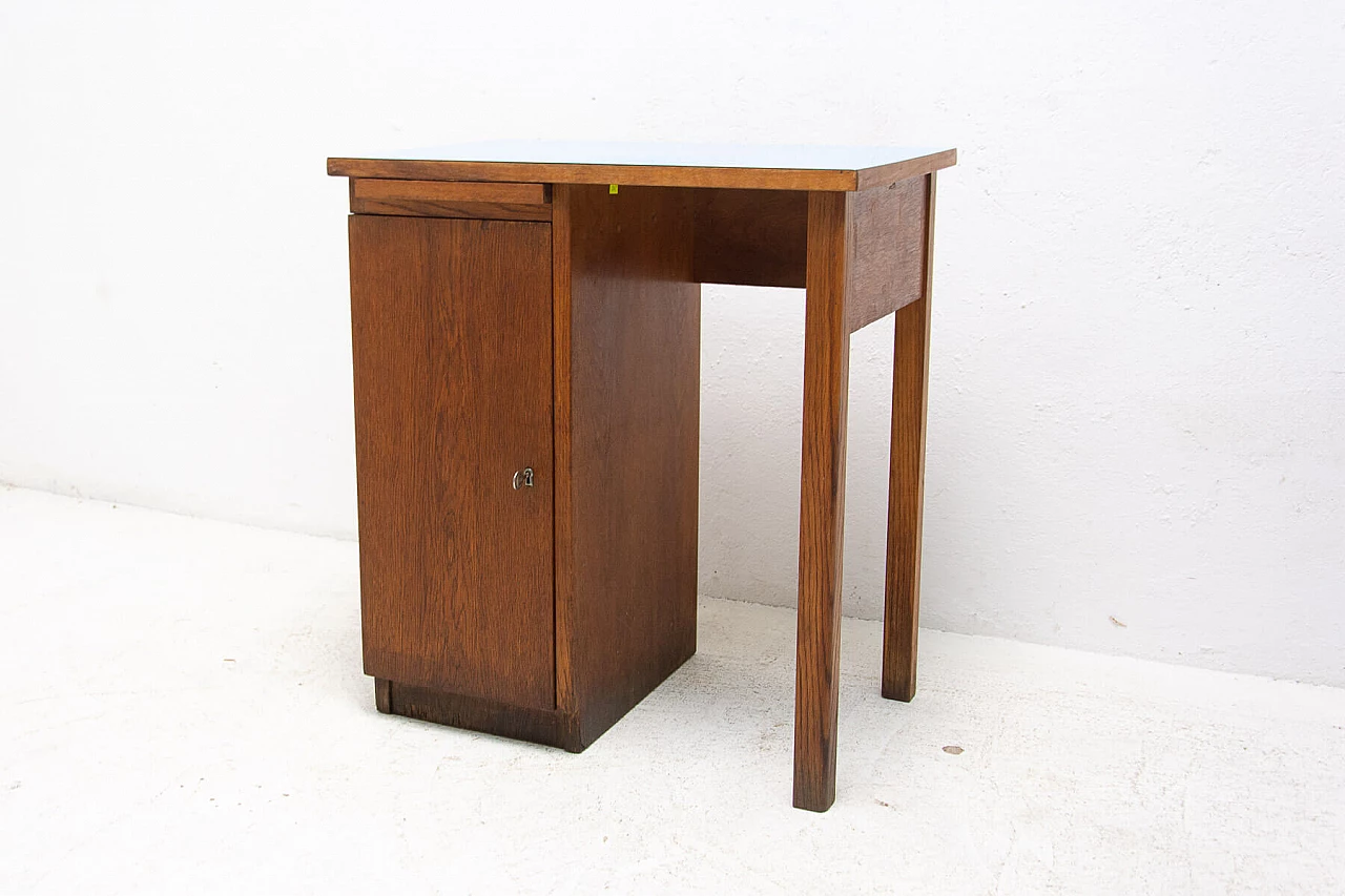 Oak desk with Formica top, 1960s 2