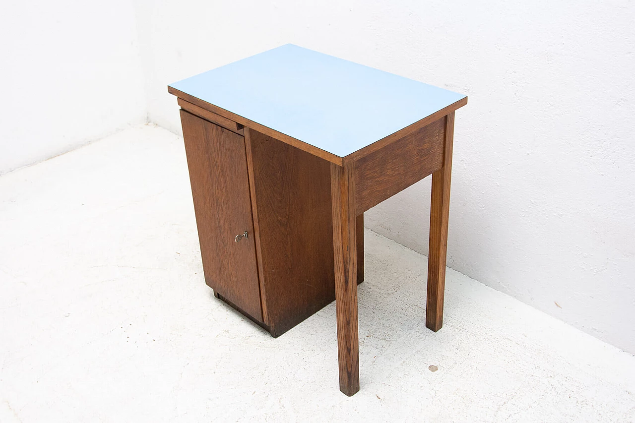 Oak desk with Formica top, 1960s 3
