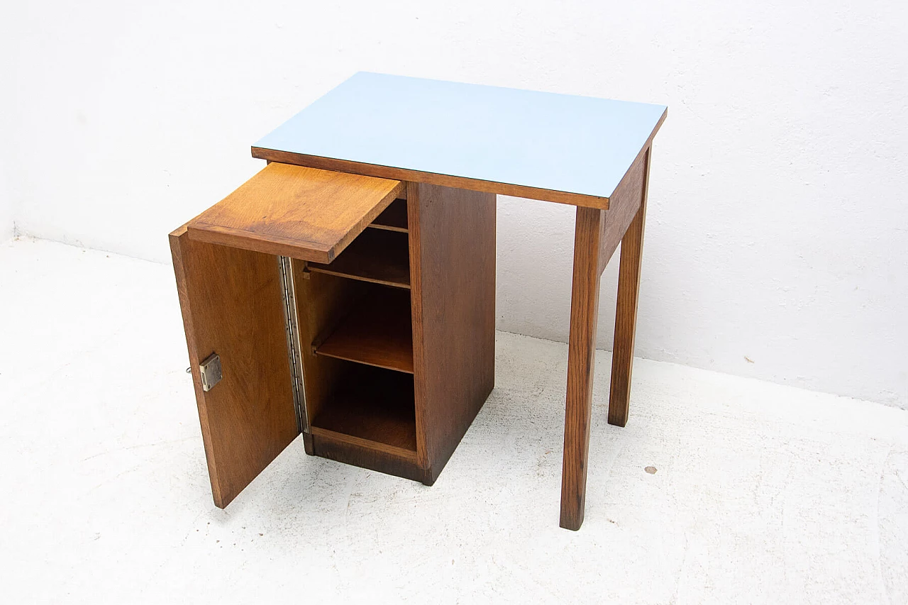 Oak desk with Formica top, 1960s 6
