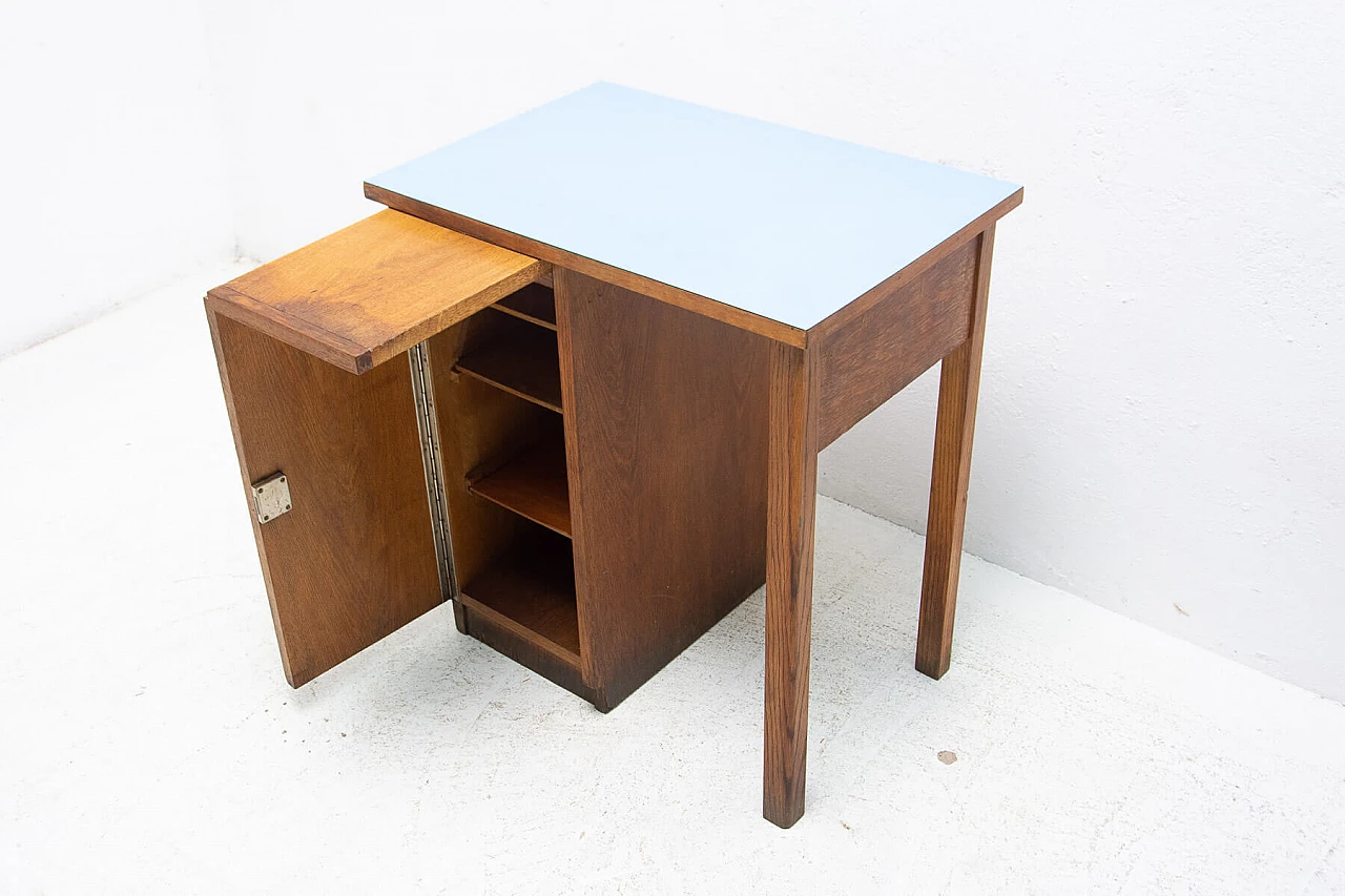 Oak desk with Formica top, 1960s 7