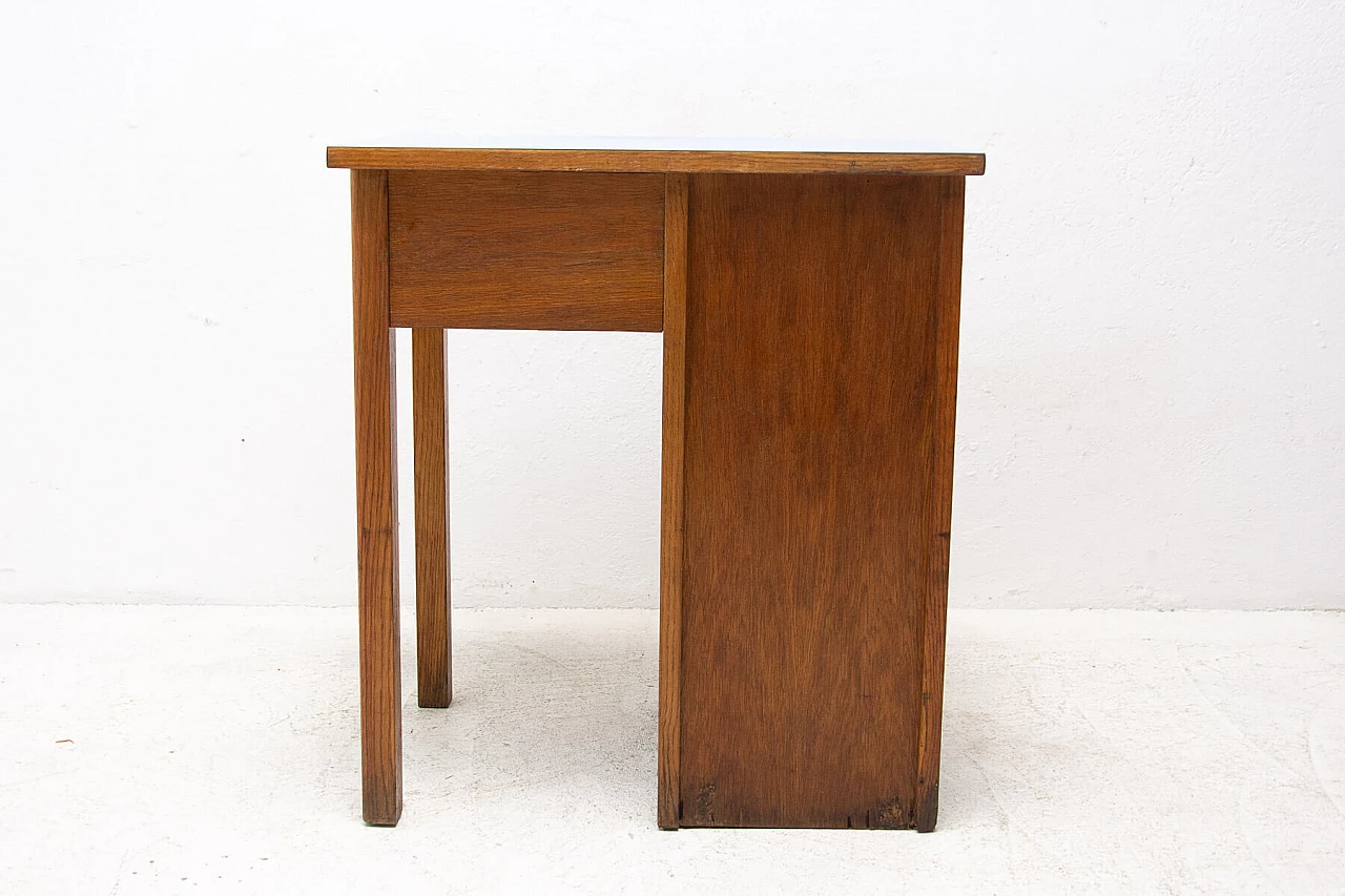 Oak desk with Formica top, 1960s 15