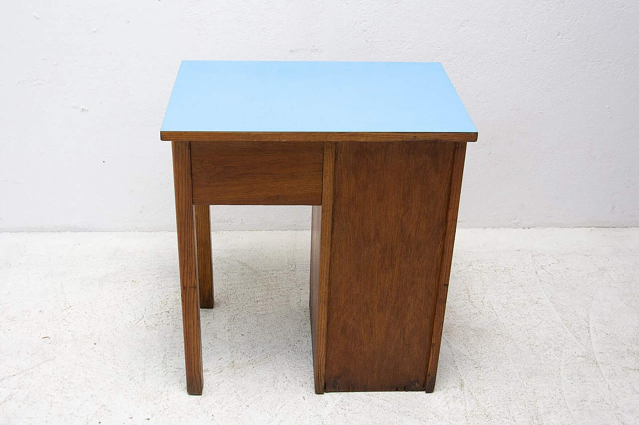 Oak desk with Formica top, 1960s 16
