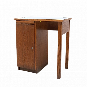 Oak desk with Formica top, 1960s