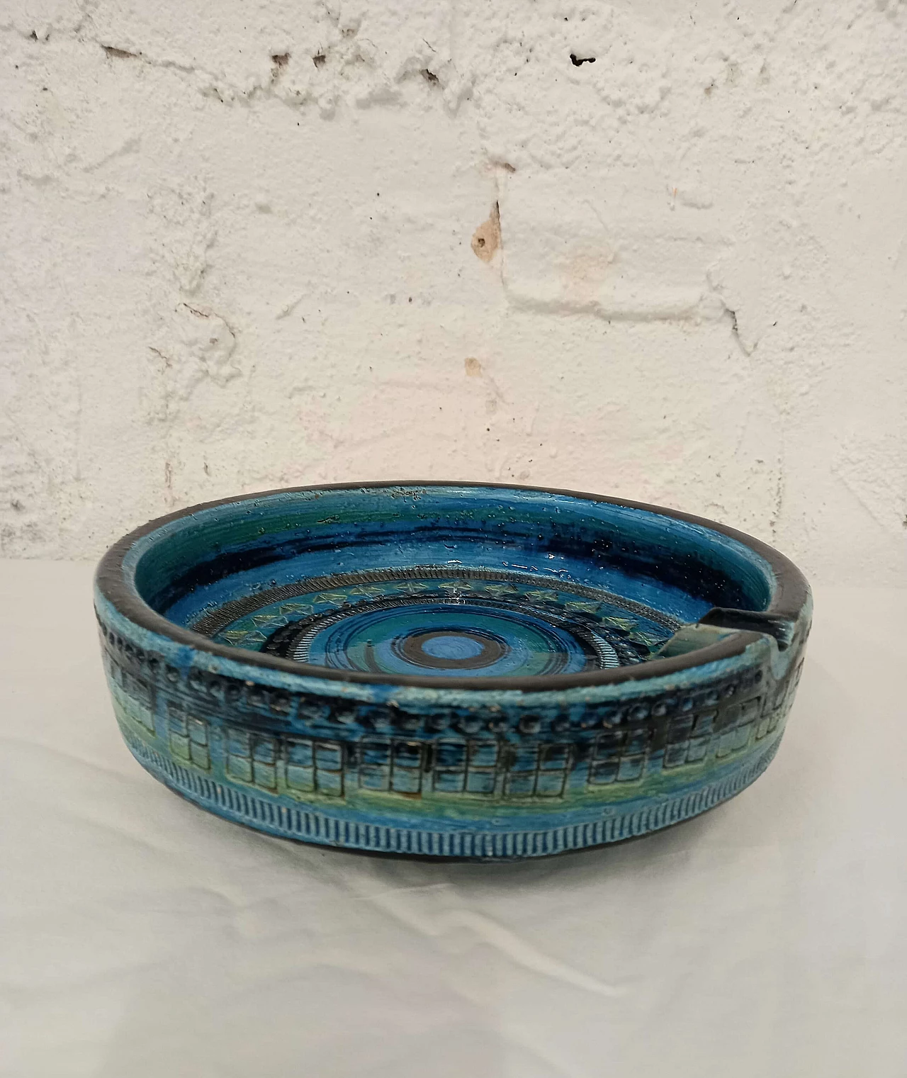 Posacenere in cotto Rimini Blu di Aldo Londi per Bitossi, anni '60 4