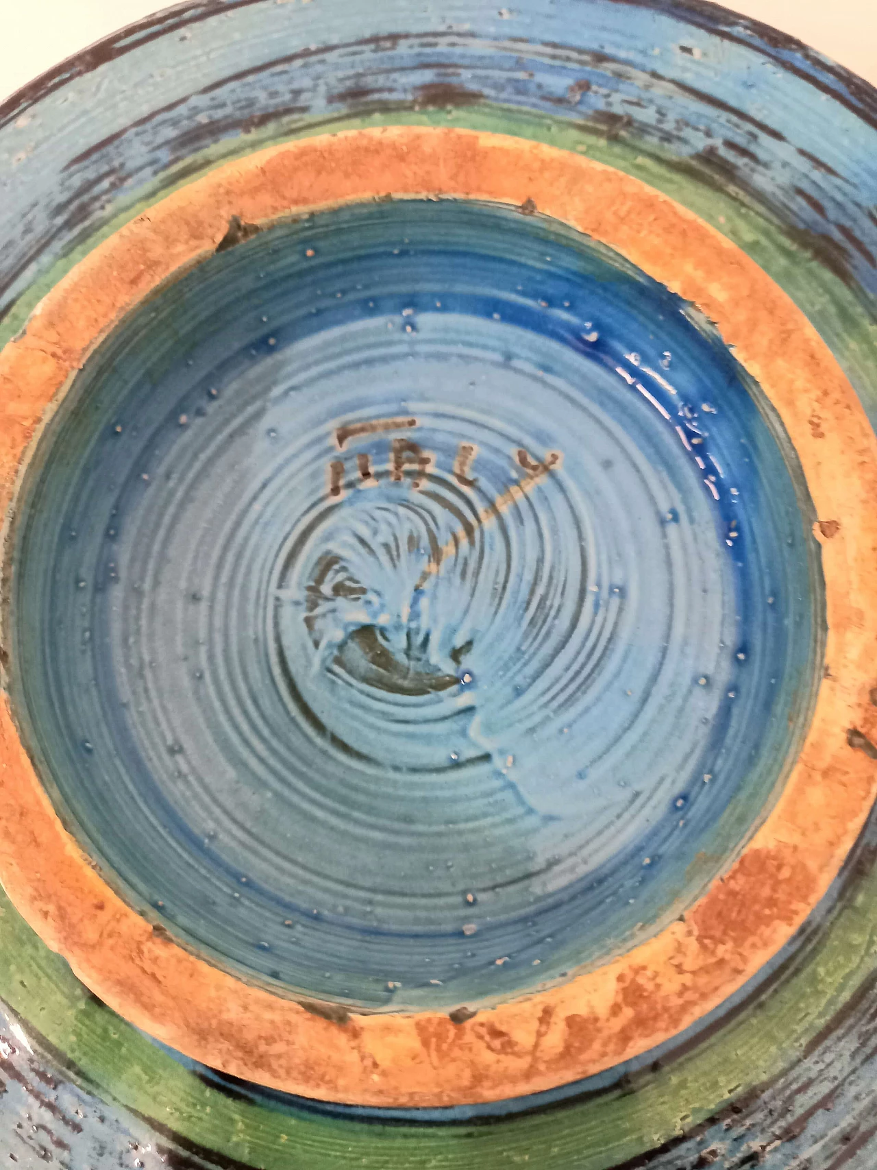 Posacenere in cotto Rimini Blu di Aldo Londi per Bitossi, anni '60 6